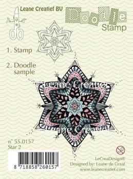 Leane Creatief Doodle Stamp Star 02 - 55.0157