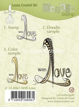 Leane Creatief Doodle Stamp With Love 55.0461