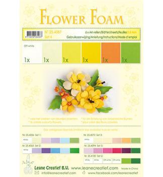 Leane Creatief Flower Foam Yellow Set 04
