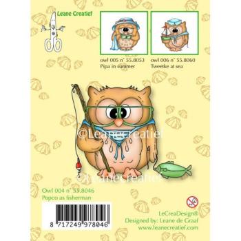 Leane Creatief Stamp Owl Popco as Fisherman 55.8046