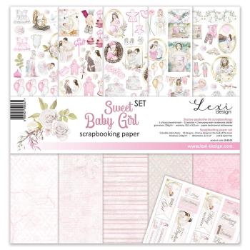 Lexi Design 12x12 Paper Pack Sweet Baby Girl SET