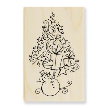 Holzstempel - Stampendous Doodle Tree