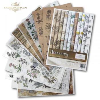 ITD Collection A4 Rice Paper Creative Set Art Journal Herbarium