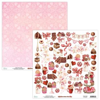 Mintay Papers 12x12 Paper Sheet Chocolate Kiss Elements 09