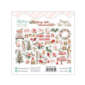 Mintay Paper Die-Cuts Merry Little Christmas 55 pcs