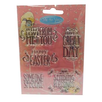 Me To You Easter Clear Sentiment Stamps