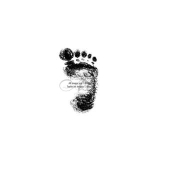 Magenta Cling Stamp Little Foot Print