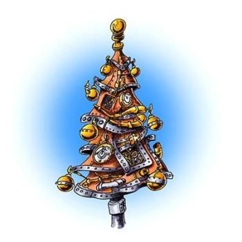 Make It Crafty Steampunk Christmas Tree