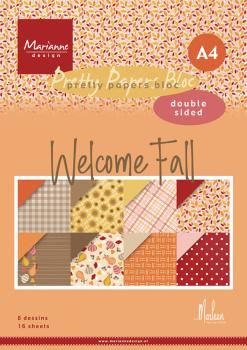 Marianne Design A4 Pretty Papers Bloc Welcome Fall PK9185