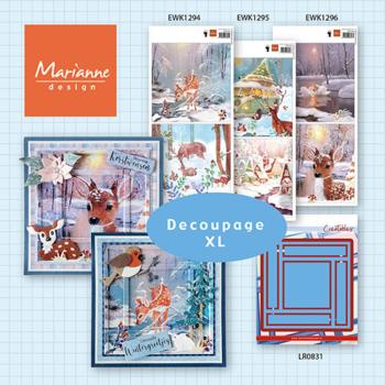 Marianne Design Decoupage Sheet Cosy Christmas XL EWK1295