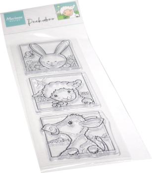 Marianne Design Stamp Hetty's Peek-a-Boo Spring Animals #CS1115