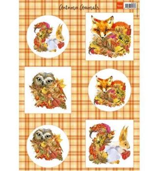 Marianne Design A4 Bogen Autumn Animals Fox