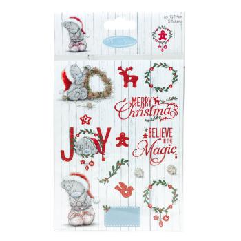 Me To You Christmas A5 Glitter Stickers