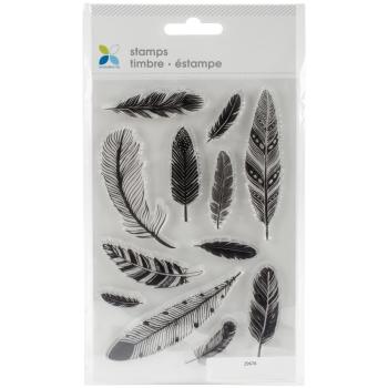 Momenta Clear Stamps Assorted Feathers #29676