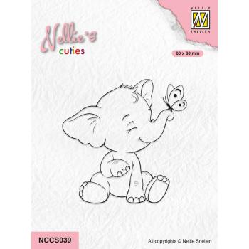 NCCS039 Nellie Snellen Clear Stamp Elephant