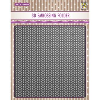 Nellie Snellen 3D Embossing Folder Knitting #082