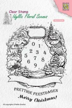 Nellie Snellen Clear Stamps Christmas Wreath #IFS020