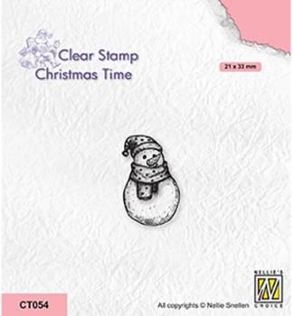 Nellie Snellen Stamp Snowman CT054