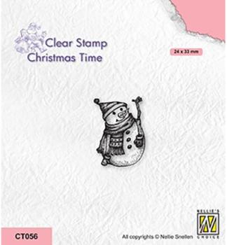 Nellie Snellen Stamp Snowman CT056