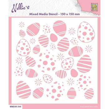 Nellie Snellen Stencil Background Easter Eggs #044