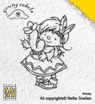 Nellie Snellen Young Rebels Clear Stamp Prickly
