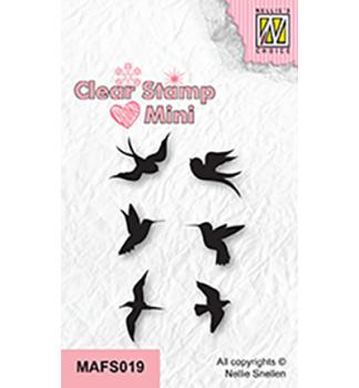 Nellie's Choice Mini Clear Stamps Birds MAFS019