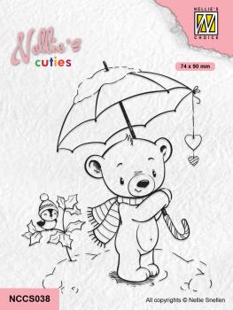 Nellie´s Cuties Clear Stamp Christmas Umbrella NCCS038