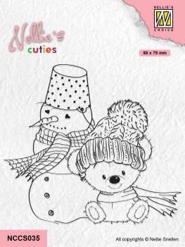 Nellie´s Cuties Clear Stamp Winter Friends NCCS035