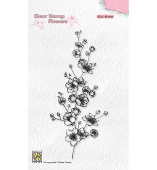 Nellie´s Choice Clear Stamp Blooming Branch Blossom #FLO027