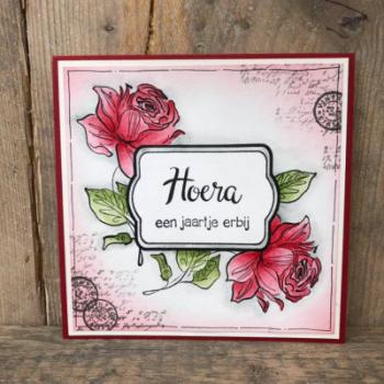 Nellie´s Choice Clear Stamp Flowers Rose #FLO017