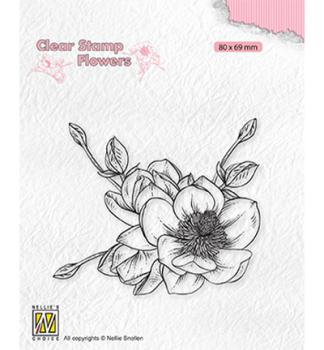 Nellie´s Choice Clear Stamp Magnolia Flower #FLO030