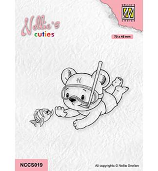 Nellie´s Cuties Clear Stamp Hi Buddy #019