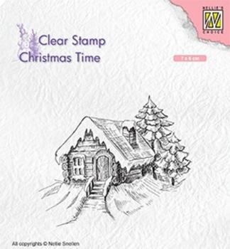 Nellie Snellen Clear Stamp Cosily Snowy Cottage #CT030