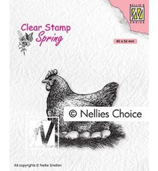 Nellie Snellen Clear Stamp Mother Hen #019