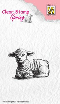 Nellie Snellen Clear Stamp Spring Lamb #SPCS003