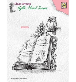 Nellie Snellen Clear Stamps Book with owl #IFS013