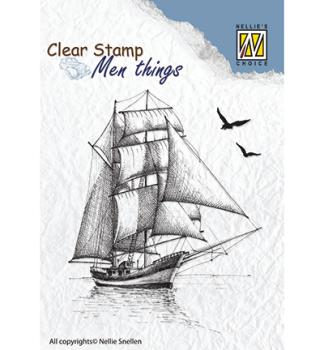 Nellie Snellen Clear Stamps Sailingboat #CSMT008
