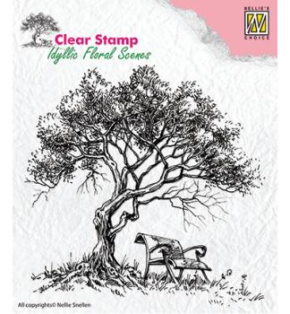 Nellie Snellen Clear Stamps Tree with Bench #IFS007