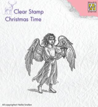 Nellie Snellen Clear Stempel Angel with Latern #CT021