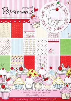 Papermania A4 Paper Pack Little Cake Shoppe