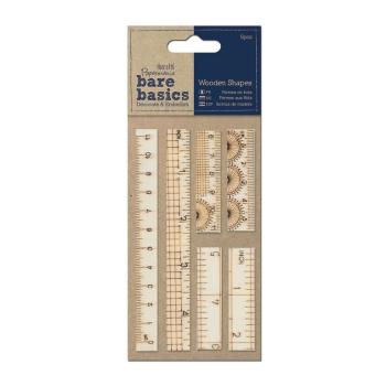 Papermania Bare Basics Wood Rulers PMA174602