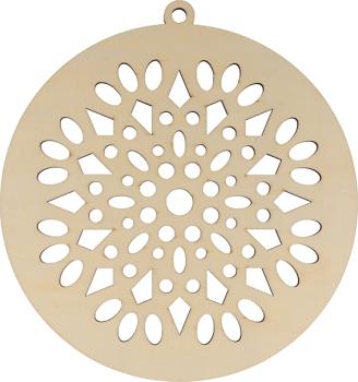 Artemio Wooden Ornament Snowflake 14003243