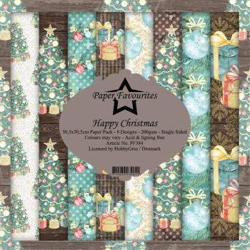 Paper Favourites 12x12 Paper Pack Happy Christmas #384