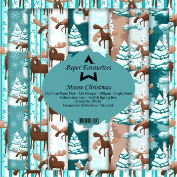 Paper Favourites 6x6 Paper Pack Moose Christmas #182
