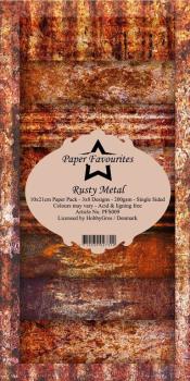 Paper Favourites Slim Paper Pack Rusty Metal #009