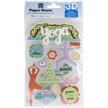 Paper House 3D Stickers Yoga #0287