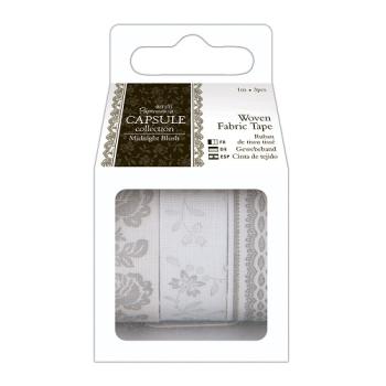 Papermania Woven Fabric Tape Midnight Blush PMA 462213