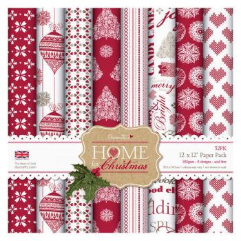 Papermania 12x12 Paper Pad Home for Christmas #160914