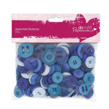 Papermania Assorted Buttons Blue