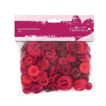 Papermania Assorted Buttons Red
